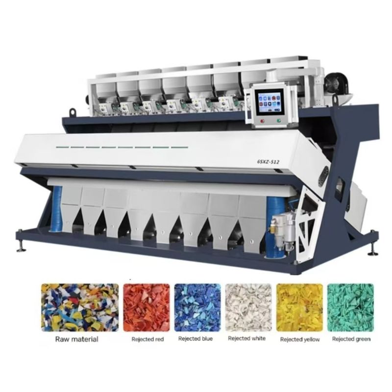 3-7 τόνοι ανά ώρα Χρωματική διαλογή τύπου ζώνης για πλαστικές φλούδες και σφαιρίδια