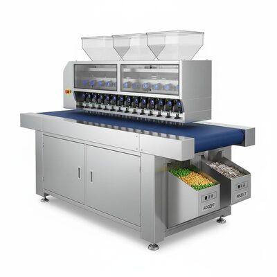 Πολλαπλής χρήσης διαλογή χρωμάτων τύπου ζώνης για βιομηχανίες τροφίμων, ορυκτών και ανακύκλωσης.